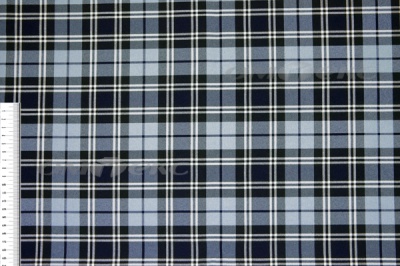 Ткань костюмная клетка Т7274 2004, 220 гр/м2, шир.150см, цвет т.синий/гол/бел - купить в Ессентуках. Цена 