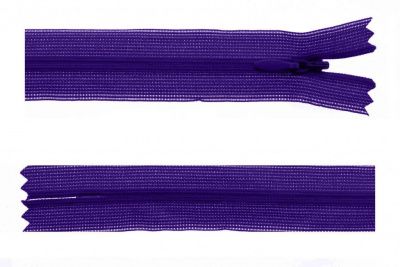 Молния потайная Т3 866, 50 см, капрон, цвет фиолетовый - купить в Ессентуках. Цена: 8.62 руб.