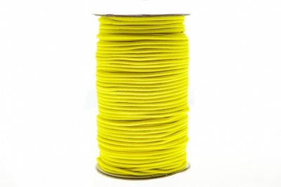 0370-1301-Шнур эластичный 3 мм, (уп.100+/-1м), цв.110 - желтый - купить в Ессентуках. Цена: 459.62 руб.