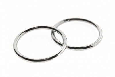 Кольцо металлическое №40 мм, цв.-никель - купить в Ессентуках. Цена: 4.45 руб.