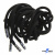 Шнурки #107-05, круглые 130 см, декор.наконечник, цв.чёрный - купить в Ессентуках. Цена: 22.56 руб.