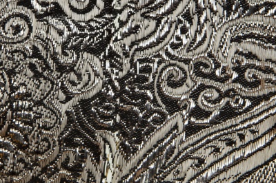 Ткань костюмная жаккард №11, 140 гр/м2, шир.150см, цвет тем.серебро - купить в Ессентуках. Цена 383.29 руб.