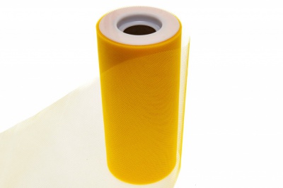 Фатин в шпульках 16-72, 10 гр/м2, шир. 15 см (в нам. 25+/-1 м), цвет жёлтый - купить в Ессентуках. Цена: 100.69 руб.