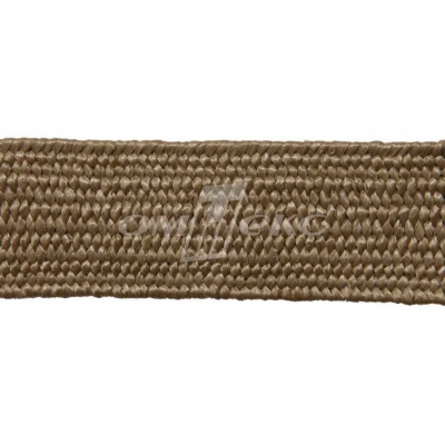 Тесьма отделочная полипропиленовая плетеная эластичная #2, шир. 40мм, цв.- соломенный - купить в Ессентуках. Цена: 50.99 руб.