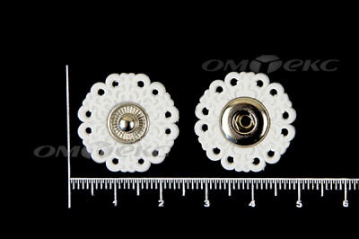 Кнопки пришивные №6 S20мм пластиковые белые - купить в Ессентуках. Цена: 9.88 руб.