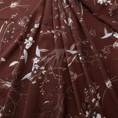 Плательная ткань "Фламенко" 2.2, 80 гр/м2, шир.150 см, принт растительный - купить в Ессентуках. Цена 239.03 руб.