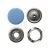 Кнопка рубашечная (закрытая) 9,5мм - эмаль, цв.182 - св.голубой - купить в Ессентуках. Цена: 5.74 руб.