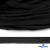 Шнур плетеный d-8 мм плоский, 70% хлопок 30% полиэстер, уп.85+/-1 м, цв.- чёрный - купить в Ессентуках. Цена: 735 руб.