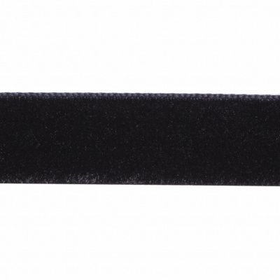 Лента бархатная нейлон, шир.12 мм, (упак. 45,7м), цв.03-черный - купить в Ессентуках. Цена: 448.27 руб.