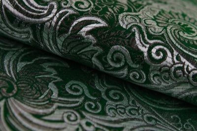 Ткань костюмная жаккард, 135 гр/м2, шир.150см, цвет зелёный№4 - купить в Ессентуках. Цена 441.94 руб.