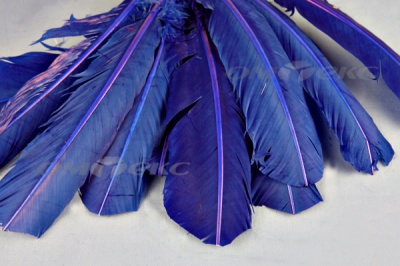 Декоративный Пучок из перьев, перо 23см/синий - купить в Ессентуках. Цена: 12.34 руб.