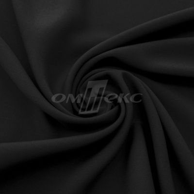 Штапель (100% вискоза), 110 гр/м2, шир.140см, цвет черный - купить в Ессентуках. Цена 250.94 руб.