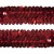 Тесьма с пайетками 3, шир. 30 мм/уп. 25+/-1 м, цвет красный - купить в Ессентуках. Цена: 1 087.39 руб.