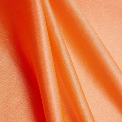 Поли креп-сатин 16-1543, 120 гр/м2, шир.150см, цвет персик - купить в Ессентуках. Цена 157.15 руб.