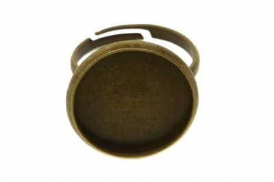 Заготовка для рукоделия металлическая фигурная для кольца 15мм - купить в Ессентуках. Цена: 7.44 руб.