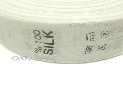Состав и уход за тк.100% Silk (1000 шт) - купить в Ессентуках. Цена: 520.46 руб.