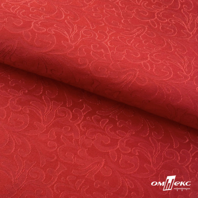 Ткань жаккард королевский, 100% полиэстр 180 г/м 2, шир.150 см, цв-красный - купить в Ессентуках. Цена 293.39 руб.