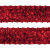 Тесьма с пайетками 3, шир. 35 мм/уп. 25+/-1 м, цвет красный - купить в Ессентуках. Цена: 1 308.30 руб.